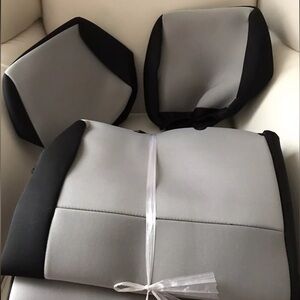 Rear Neoprene Seat Covers Gray Black for 2014-2018 Jeep Wrangler JP9433 New